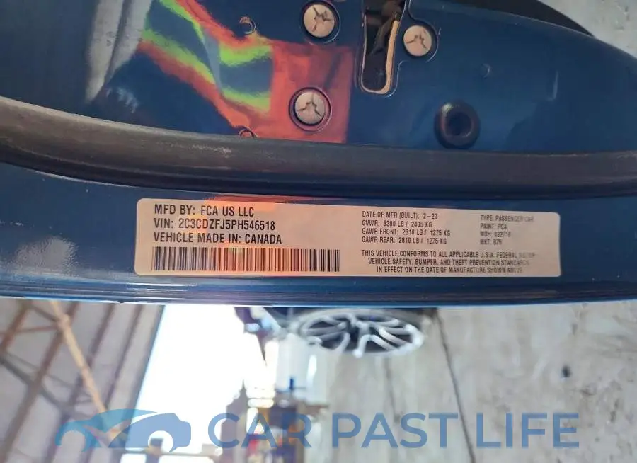 2C3CDZFJ5PH546518# 12
