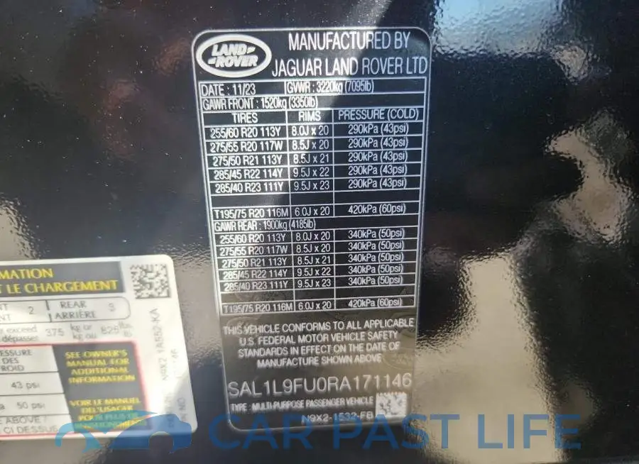 SAL1L9FU0RA171146# 13