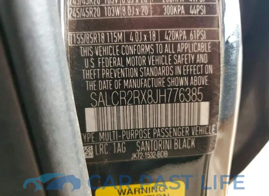 SALCR2RX8JH776385# 13