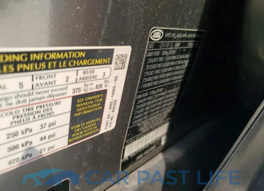 SALWV2SVXKA845329# 12