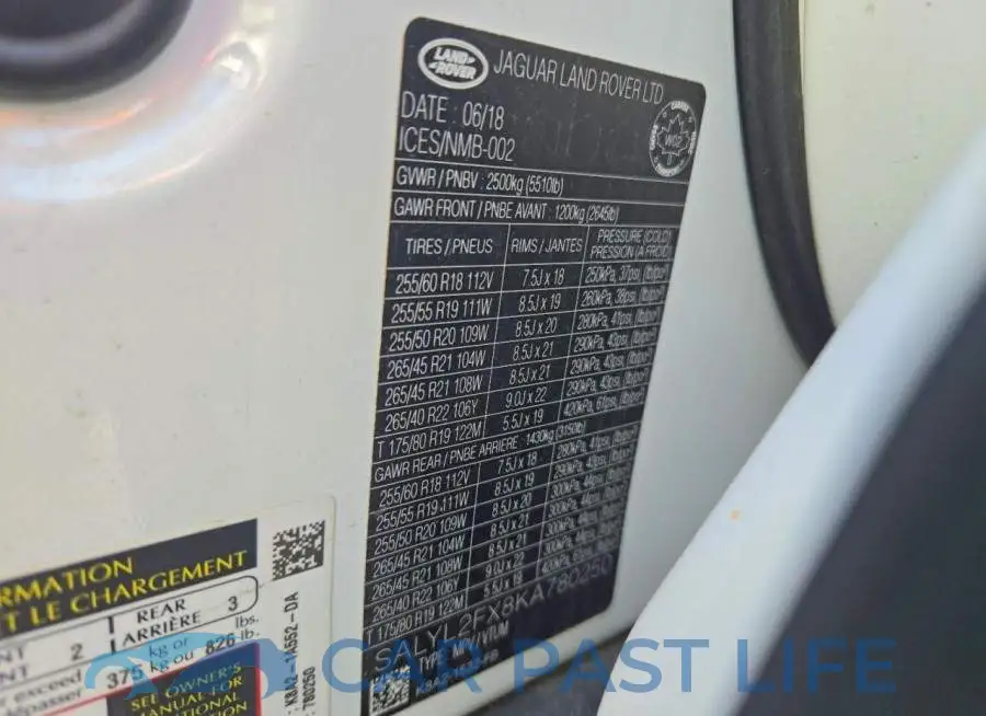 SALYL2FX8KA780250# 12
