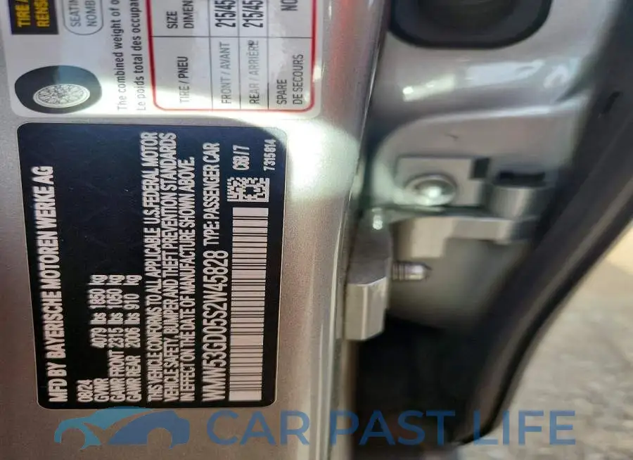 WMW53GD05S2W45828# 13