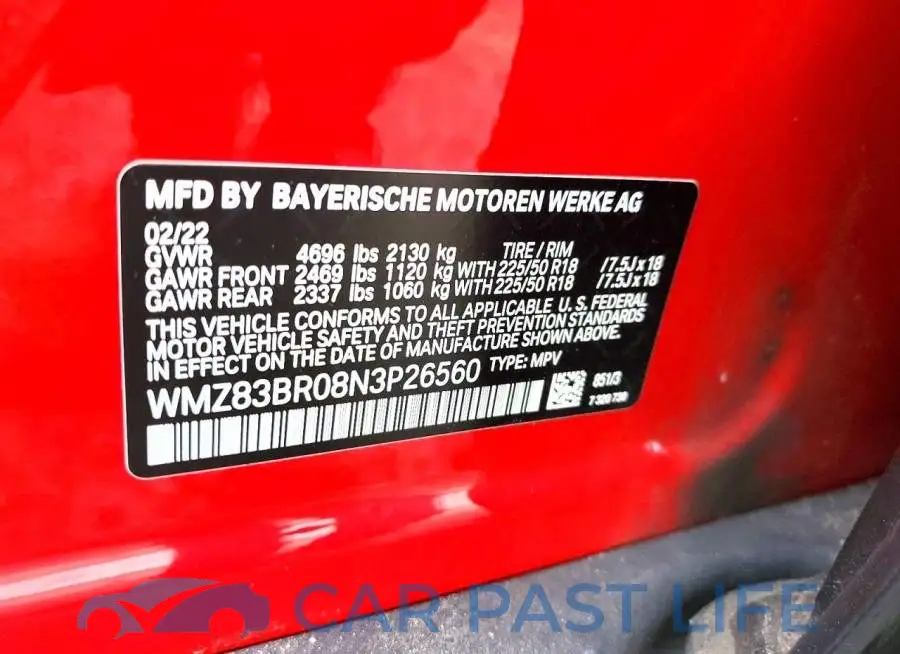 WMZ83BR08N3P26560# 12