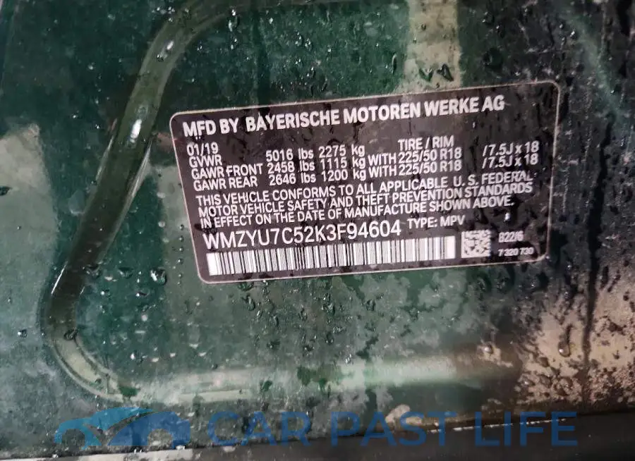 WMZYU7C52K3F94604# 13