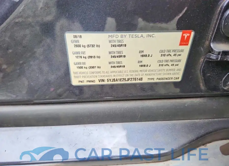 5YJSA1E25JF276148# 12
