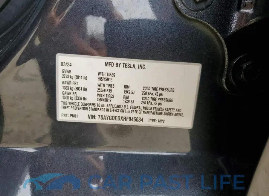 7SAYGDEDXRF046034# 13