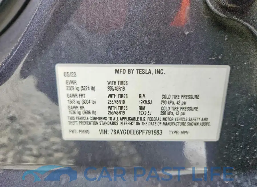 7SAYGDEE6PF791983# 12