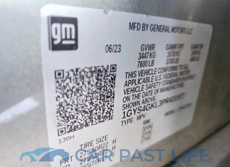 1GYS4GKL3PR431977# 12