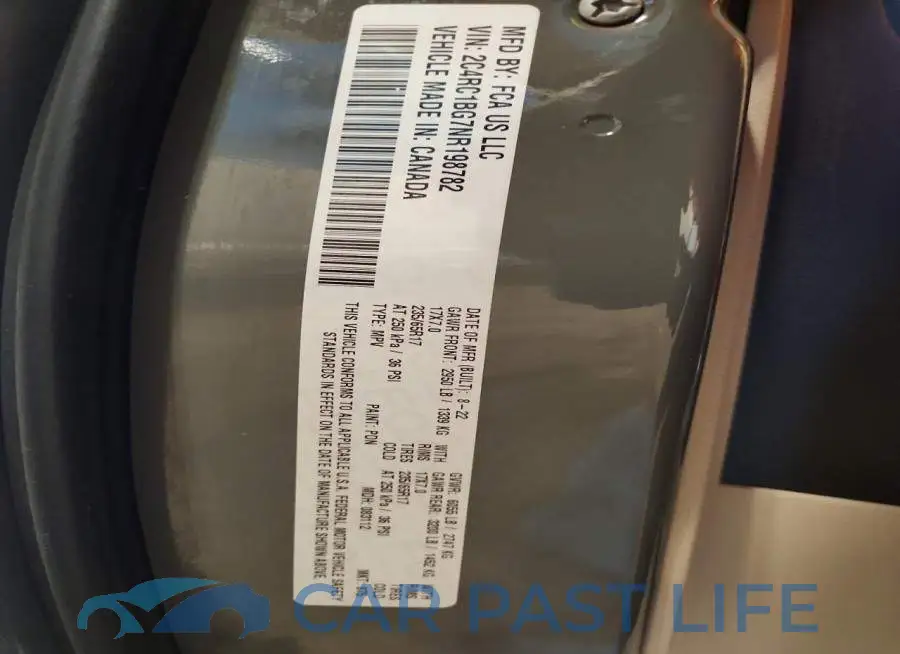2C4RC1BG7NR198782# 13