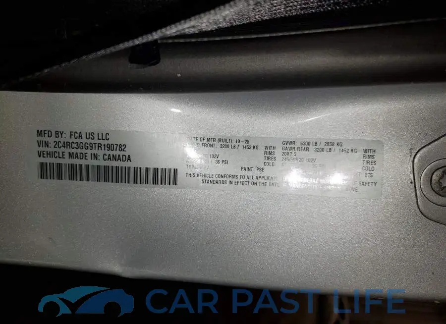 2C4RC3GG9TR190782# 14