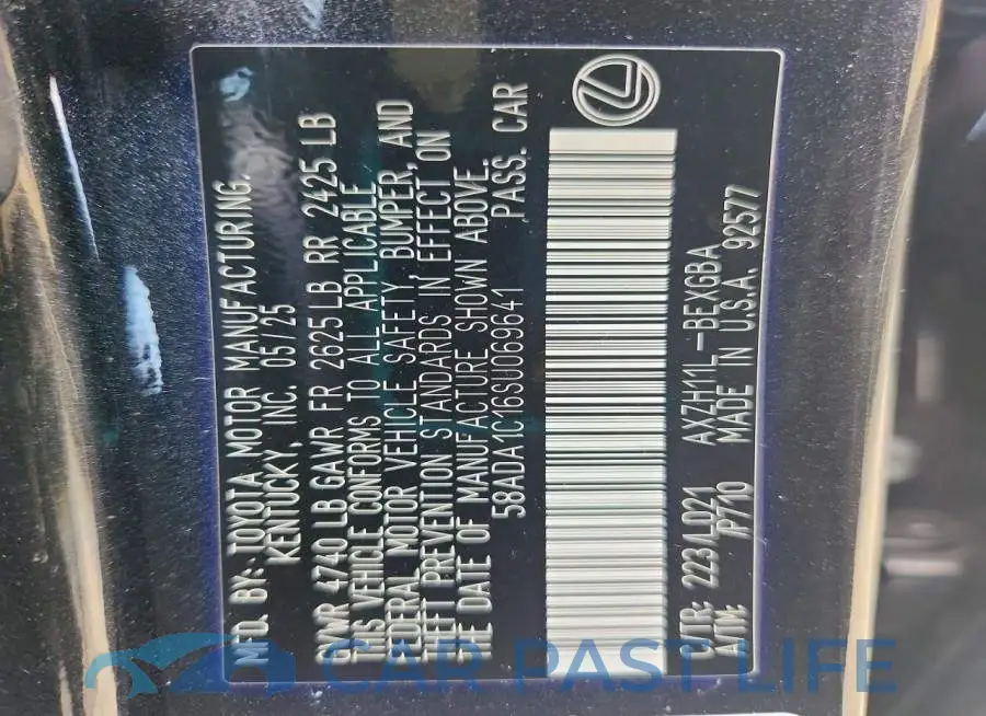 58ADA1C16SU069641# 12