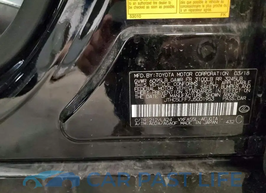 JTHC5LFF7J5001953# 12