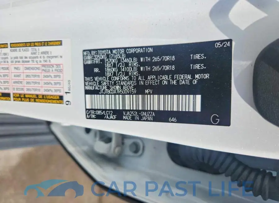 JTJTBCDX7R5009159# 13