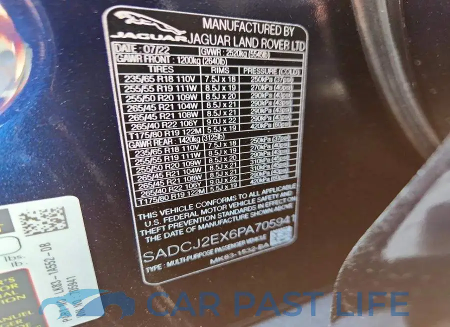 SADCJ2EX6PA705941# 13