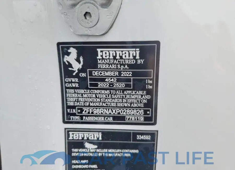 ZFF98RNAXP0289826# 12