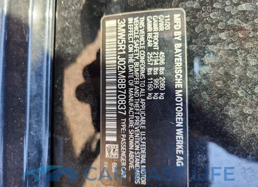 3MW5R1J02M8B70837# 12