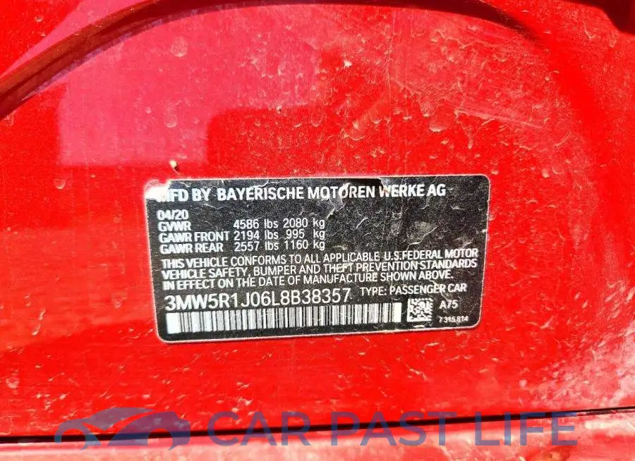 3MW5R1J06L8B38357# 12