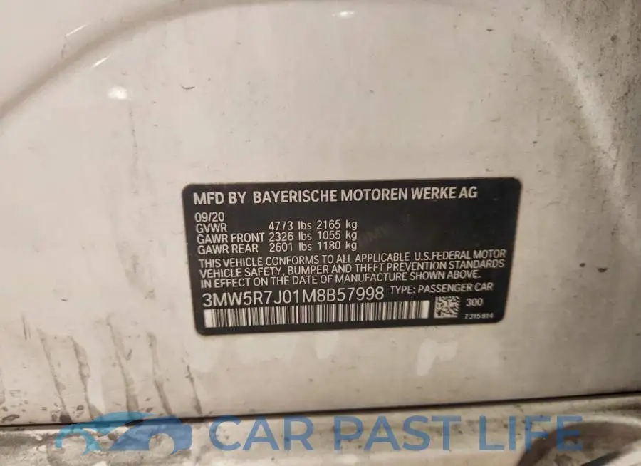 3MW5R7J01M8B57998# 12
