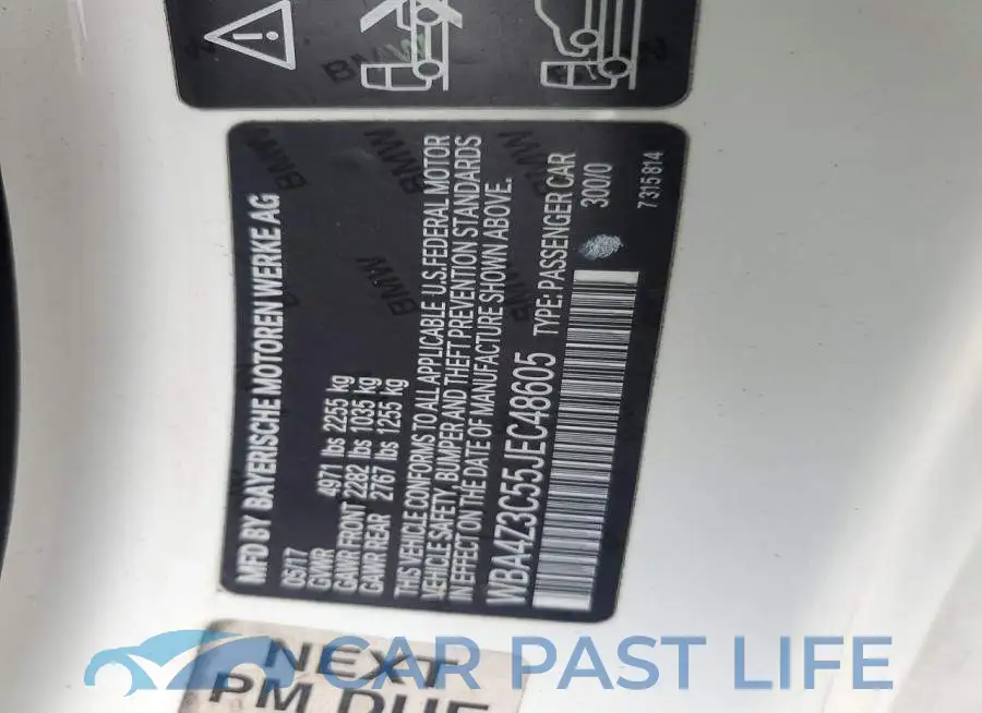 WBA4Z3C55JEC48605# 12