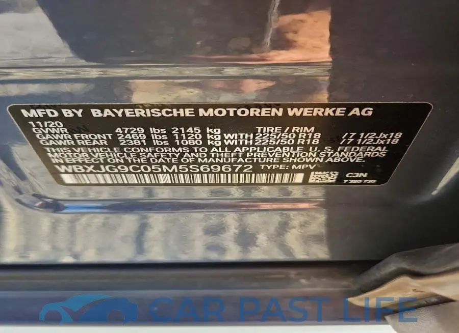 WBXJG9C05M5S69672# 13