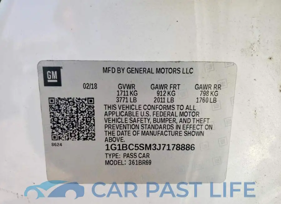 1G1BC5SM3J7178886# 13