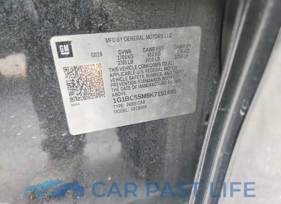 1G1BC5SM6K7151490# 12