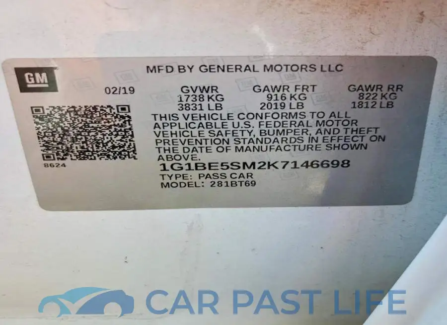 1G1BE5SM2K7146698# 13