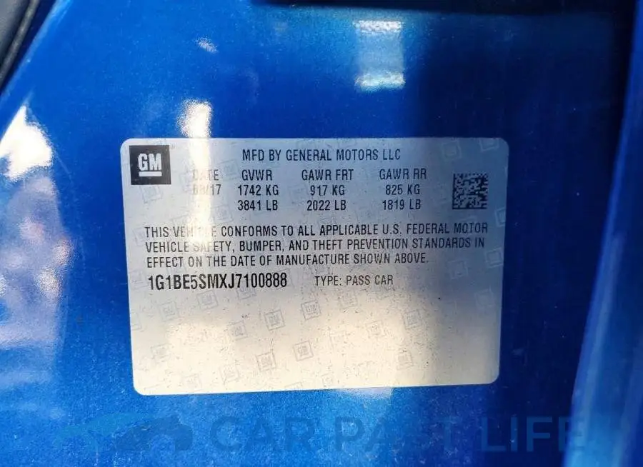 1G1BE5SMXJ7100888# 12