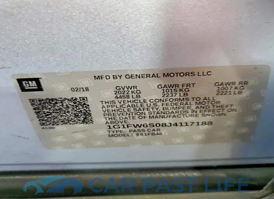1G1FW6S08J4117188# 13