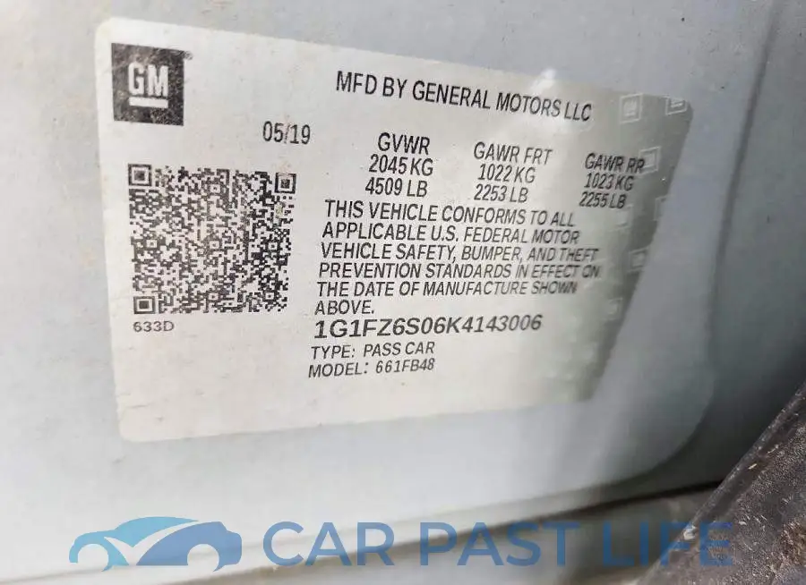 1G1FZ6S06K4143006# 14