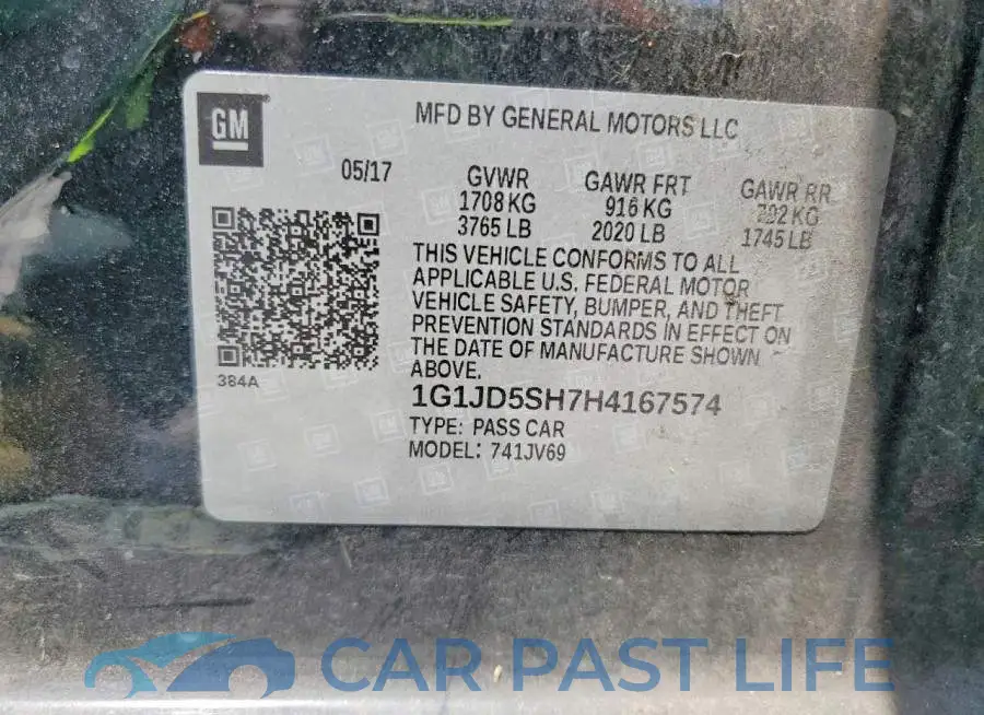 1G1JD5SH7H4167574# 12
