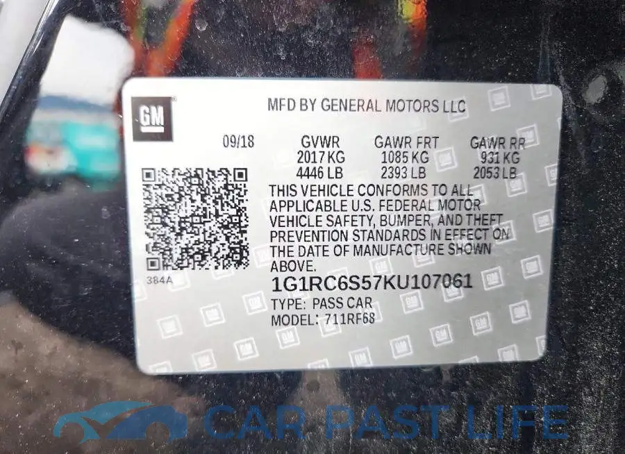 1G1RC6S57KU107061# 12