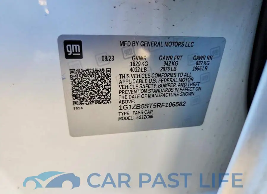 1G1ZB5ST5RF106582# 13