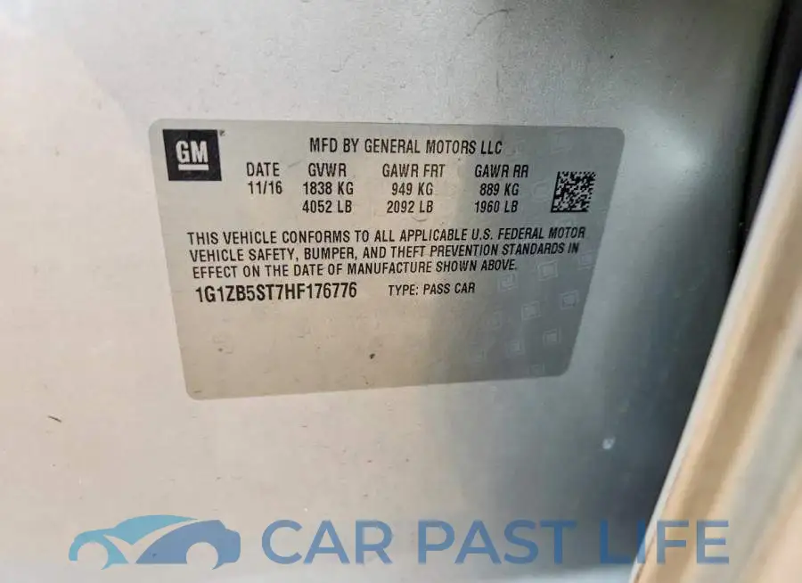 1G1ZB5ST7HF176776# 12