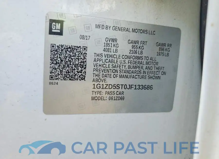 1G1ZD5ST0JF133686# 12