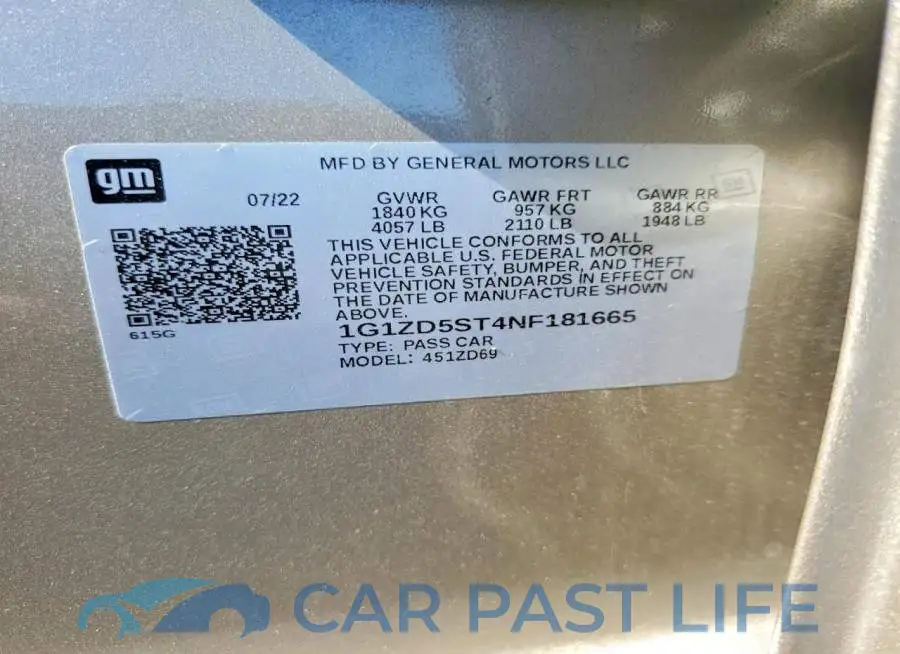 1G1ZD5ST4NF181665# 12