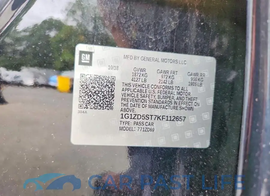 1G1ZD5ST7KF112657# 12