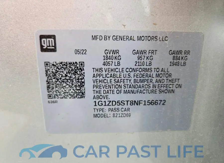 1G1ZD5ST8NF156672# 13