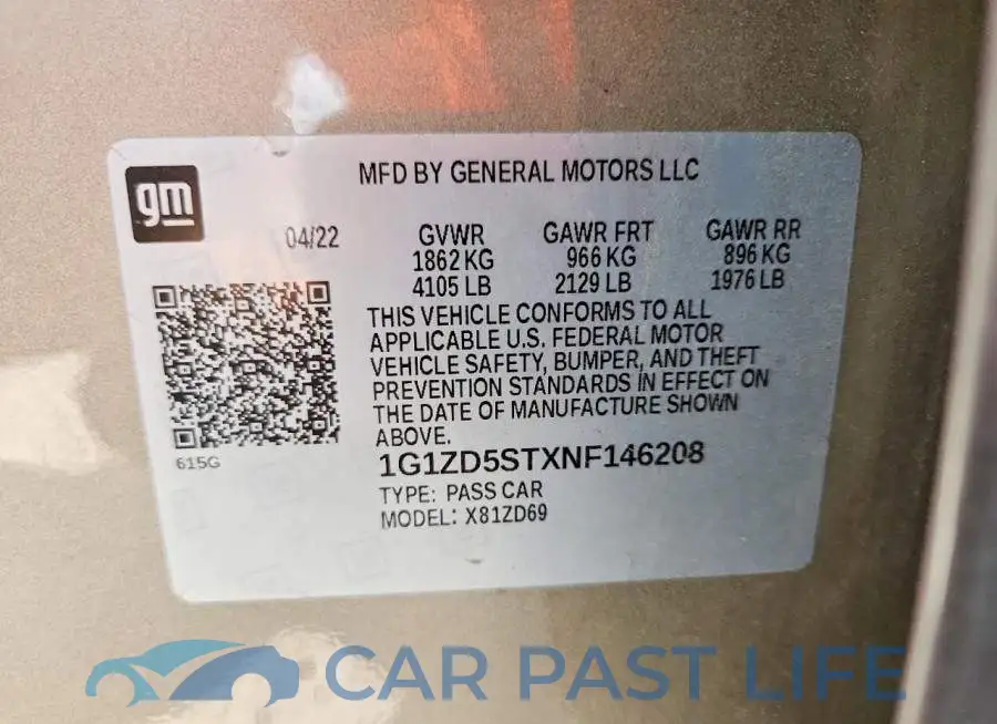 1G1ZD5STXNF146208# 13