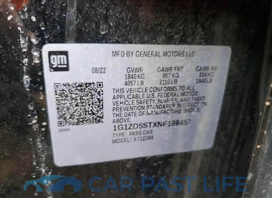 1G1ZD5STXNF199457# 12