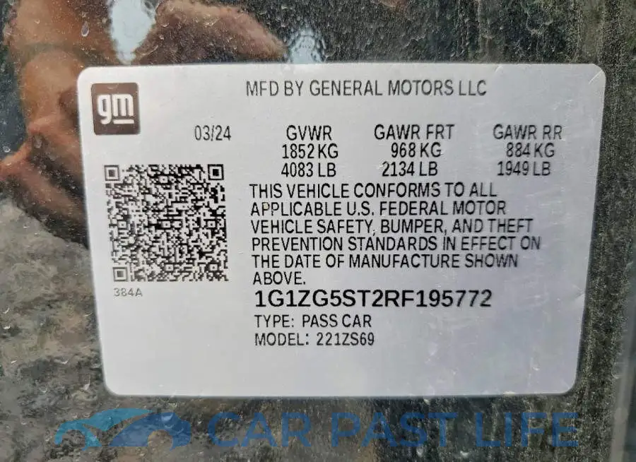 1G1ZG5ST2RF195772# 13
