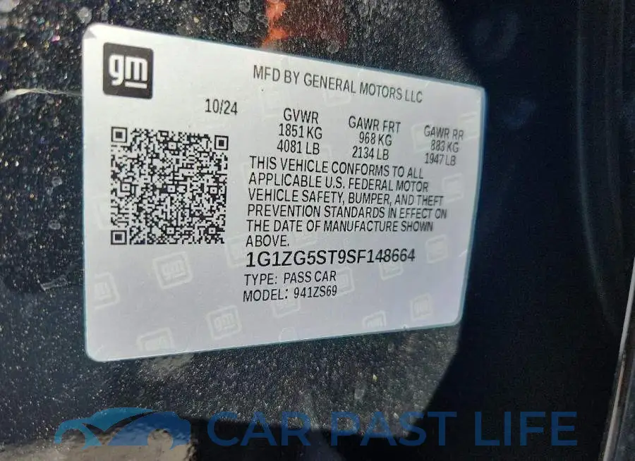 1G1ZG5ST9SF148664# 12