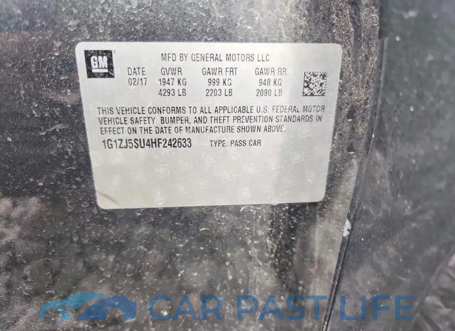 1G1ZJ5SU4HF242633# 12