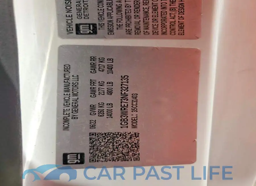1GB3WRE73NF327135# 13