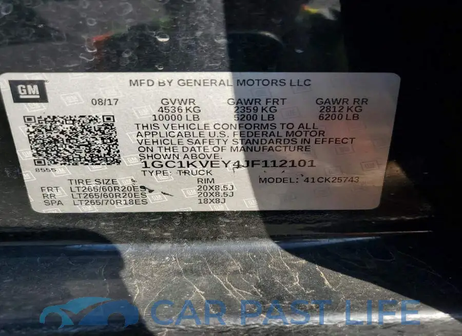 1GC1KVEY4JF112101# 12