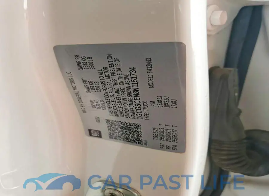1GCGSCEN8N1151734# 13