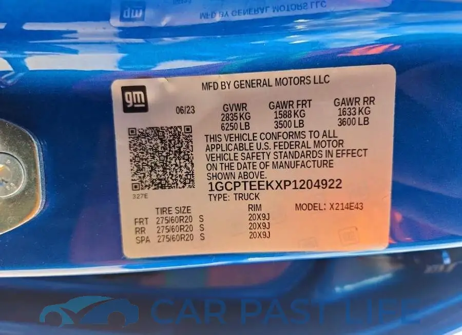 1GCPTEEKXP1204922# 12