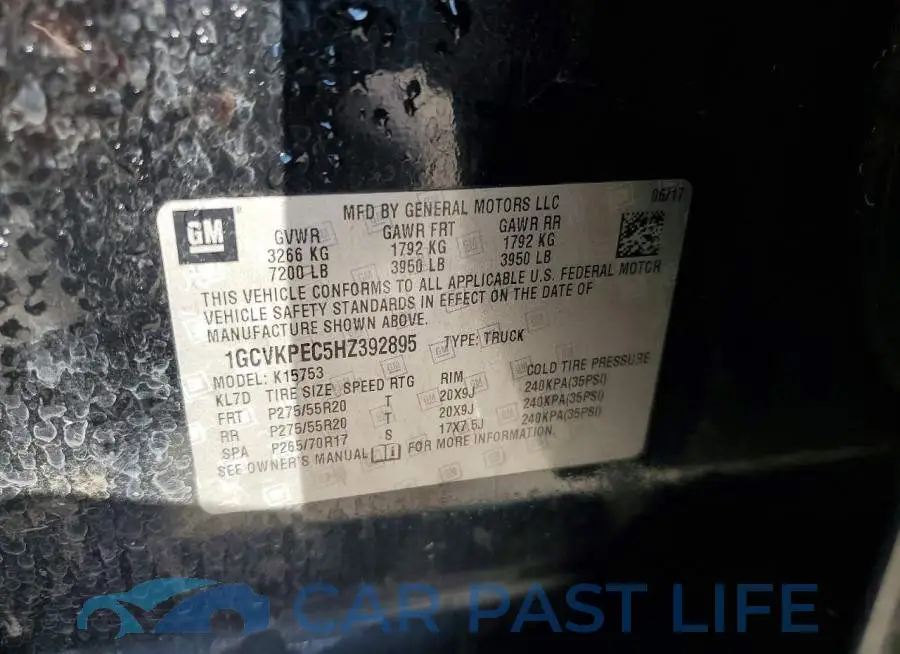 1GCVKPEC5HZ392895# 12