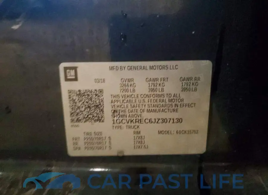 1GCVKREC6JZ307130# 12
