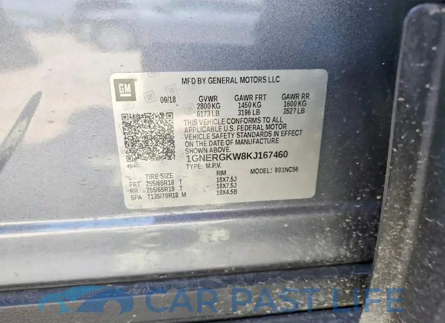 1GNERGKW8KJ167460# 13